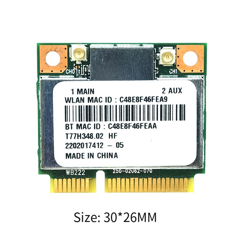 AR5B22 AR9462 WiFi Card+Intern - Antenna 2.4Ghz ulasan dan harga
