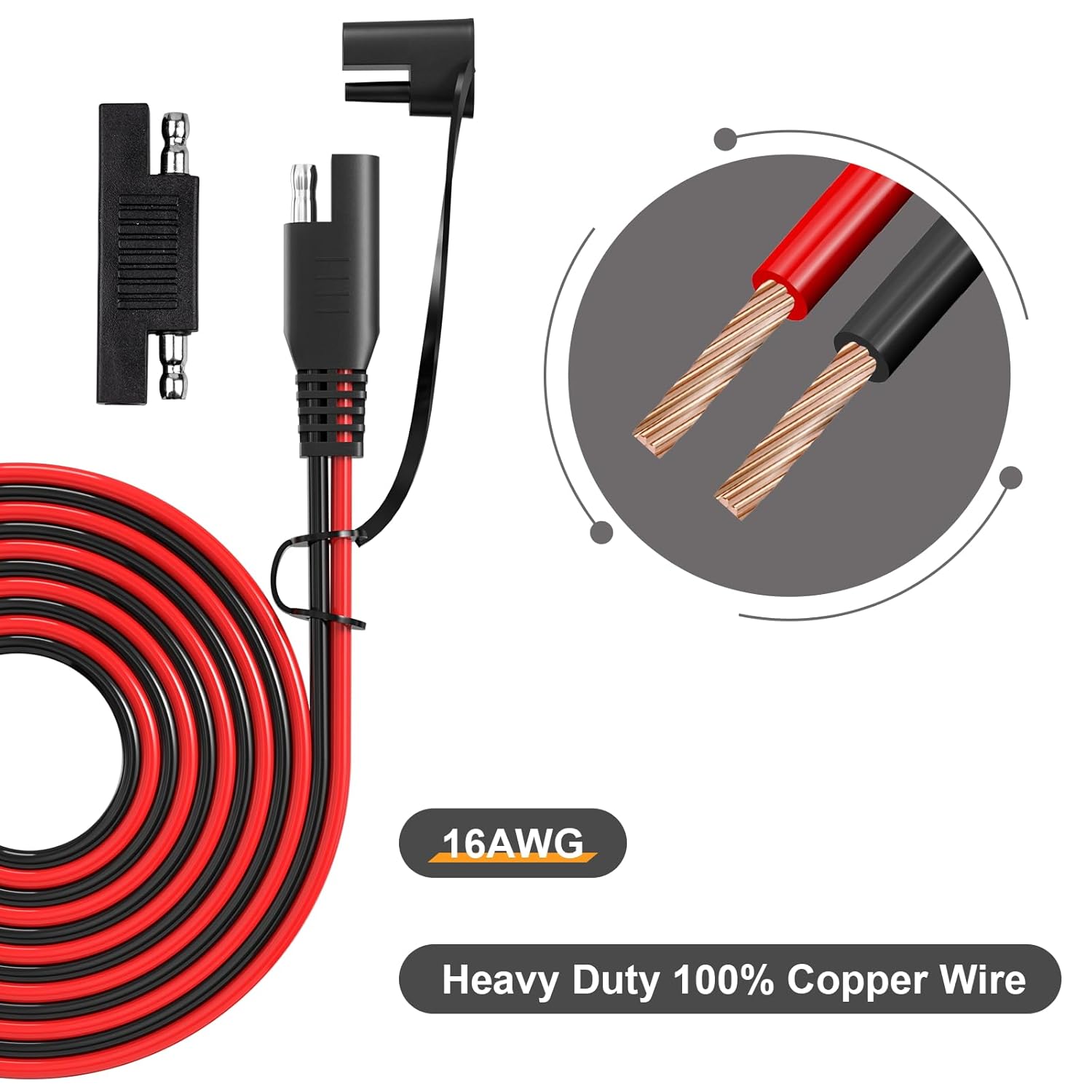 JMUYTOP 16AWG SAE Extension Ca - Ipex Connector ulasan dan harga