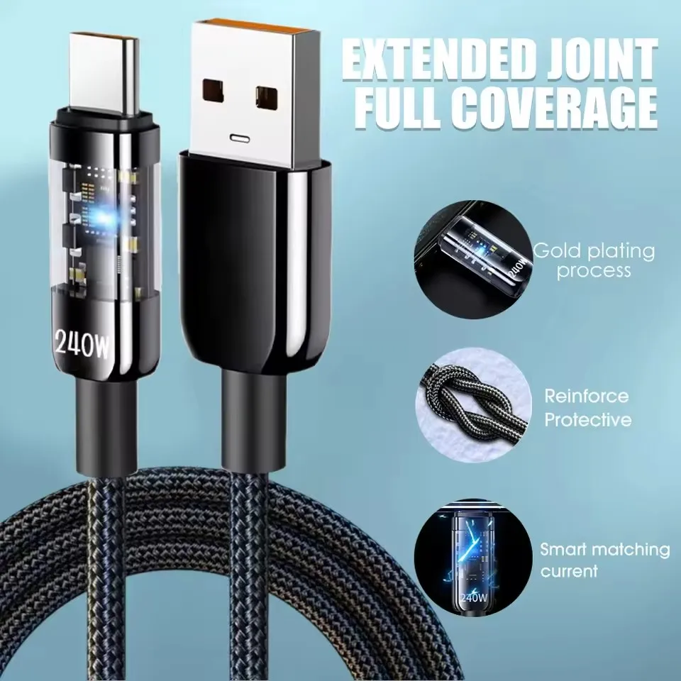240W Nylon USB Type C Super Fa - Usb C Cable ulasan dan harga