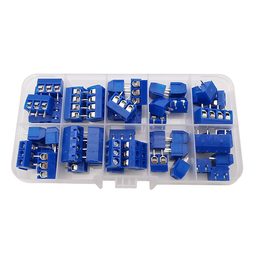 50Pcs/Box KF301 5mm Pitch  2P  - Screw Terminal Block ulasan dan harga