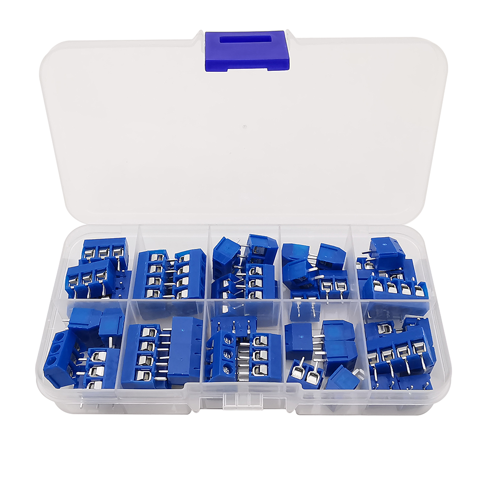 50Pcs/Box KF301 5mm Pitch  2P  - Screw Terminal Block ulasan dan harga